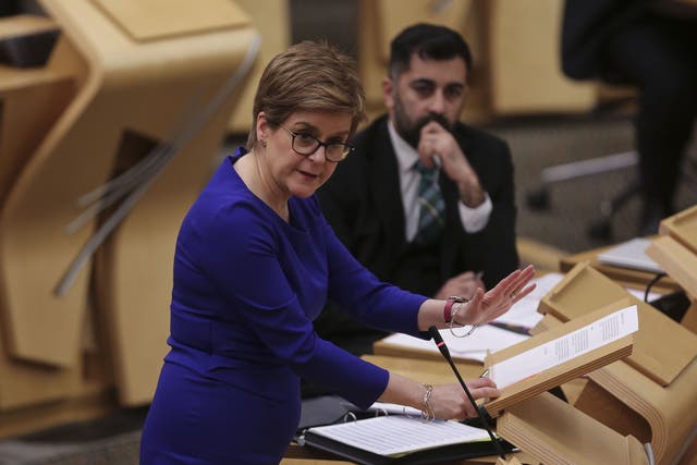 The First Minister said the timing of the alleged party was during the ‘lowest, darkest’ time of the pandemic (Fraser Bremner/Scottish Daily Mail/PA)