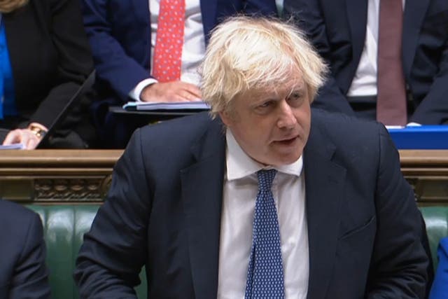 Boris Johnson says no UK ministers or officials will attend the Winter Olympics in Beijing (House of Commons Handout/PA).
