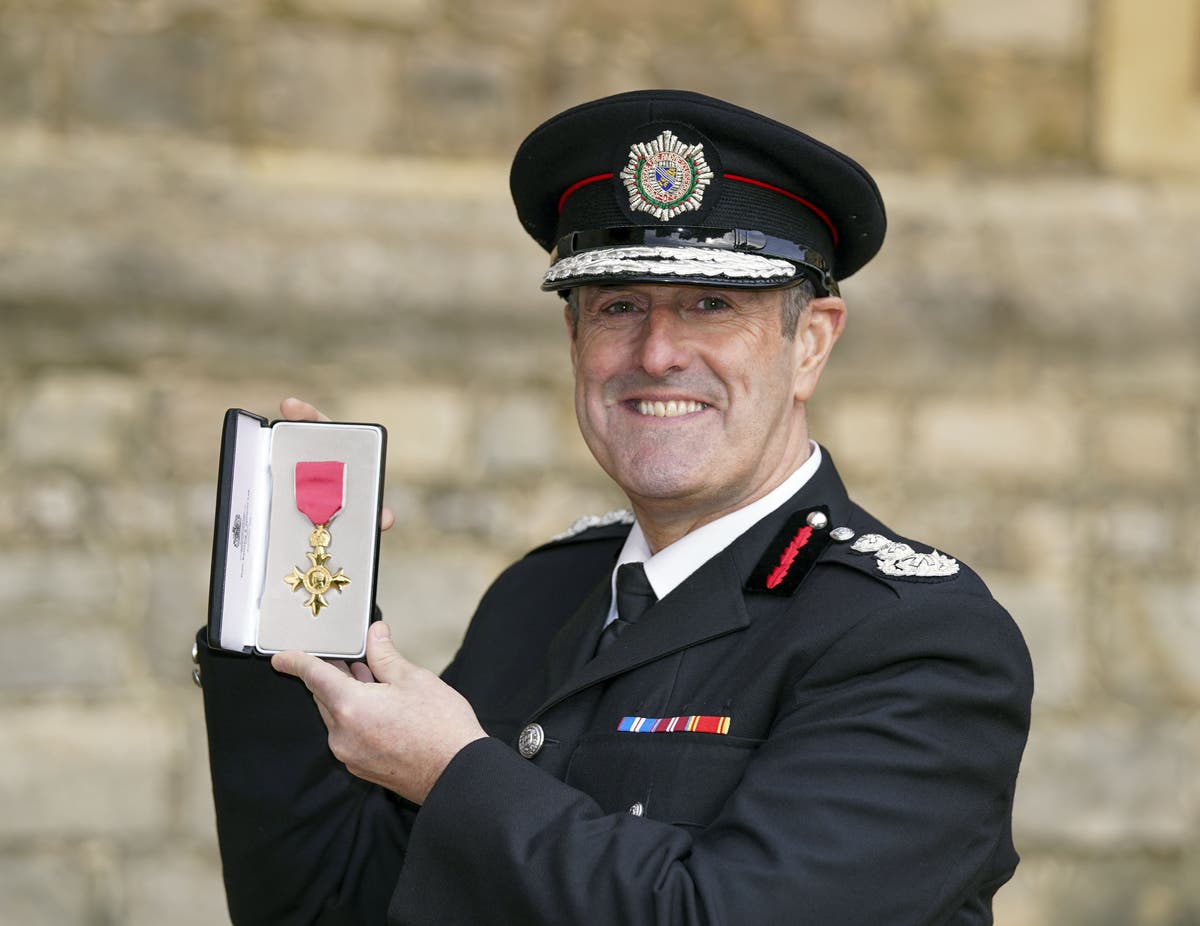 Fire chief ‘absolutely thrilled’ to get OBE from Charles at Windsor Fire chief ‘absolutely thrilled’ to get OBE from Charles at Windsor