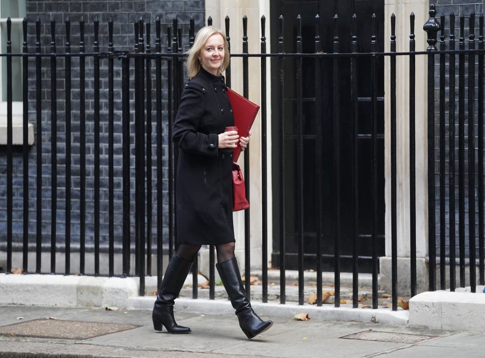 Foreign Secretary Liz Truss arrives in Downing Street, London (Kirsty O’Connor/PA)
