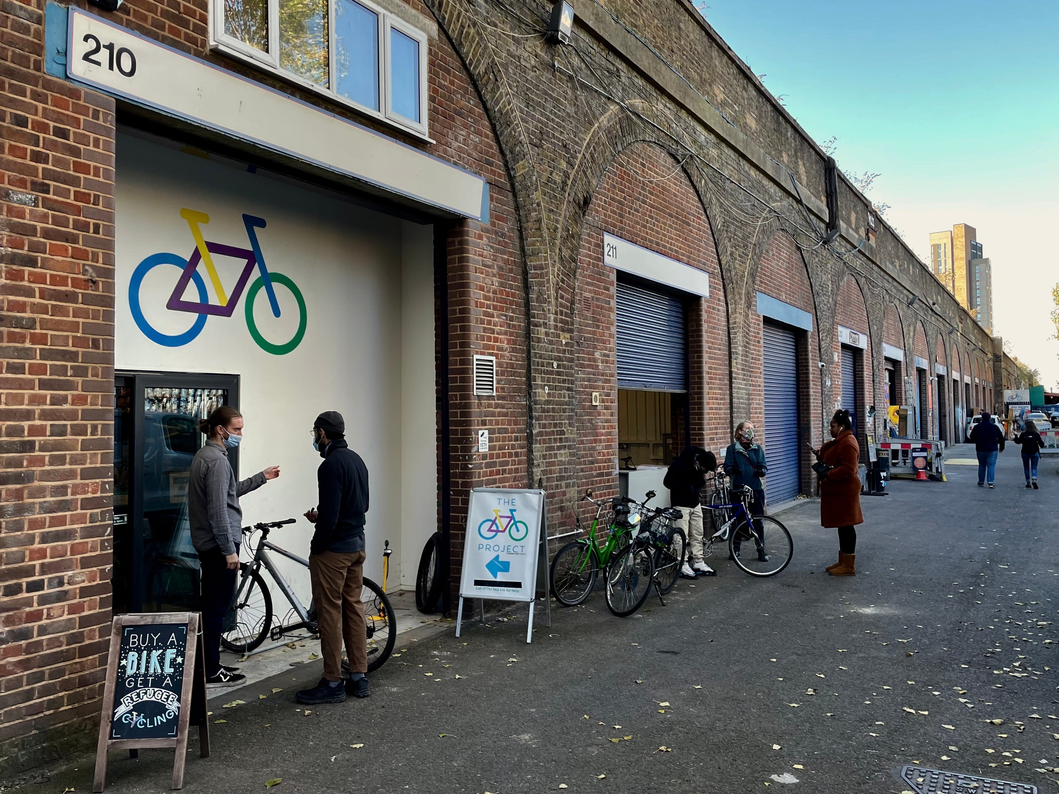 The Bike Project is based in Deptford, with its workshops under the red-brick railway arches