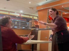 Diner waitress shuts down rude customer on video