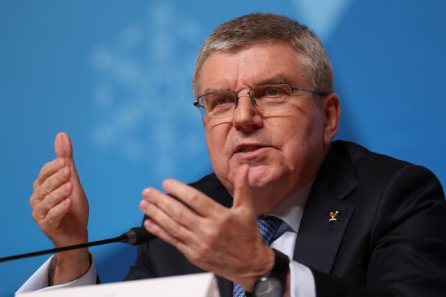 IOC president Thomas Bach has welcomed the participation of athletes at February’s Winter Olympics in Beijing amid a growing diplomatic boycott (Mike Egerton/PA)