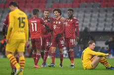 Barcelona out of Champions League after being easily beaten by Bayern Munich