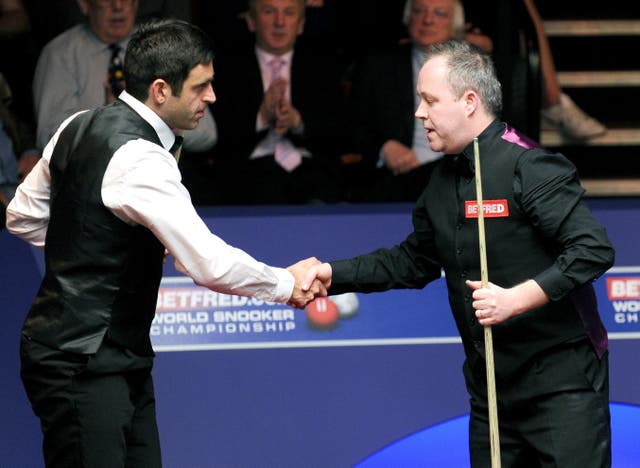 John Higgins (right) has hit out at Ronnie O’Sullivan’s comments (Nigel French/PA)
