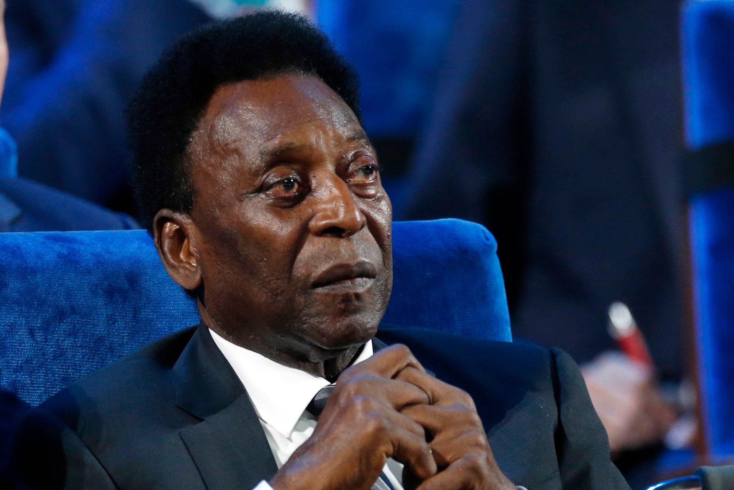 Pele has been hospitalised again in his fight againt cancer