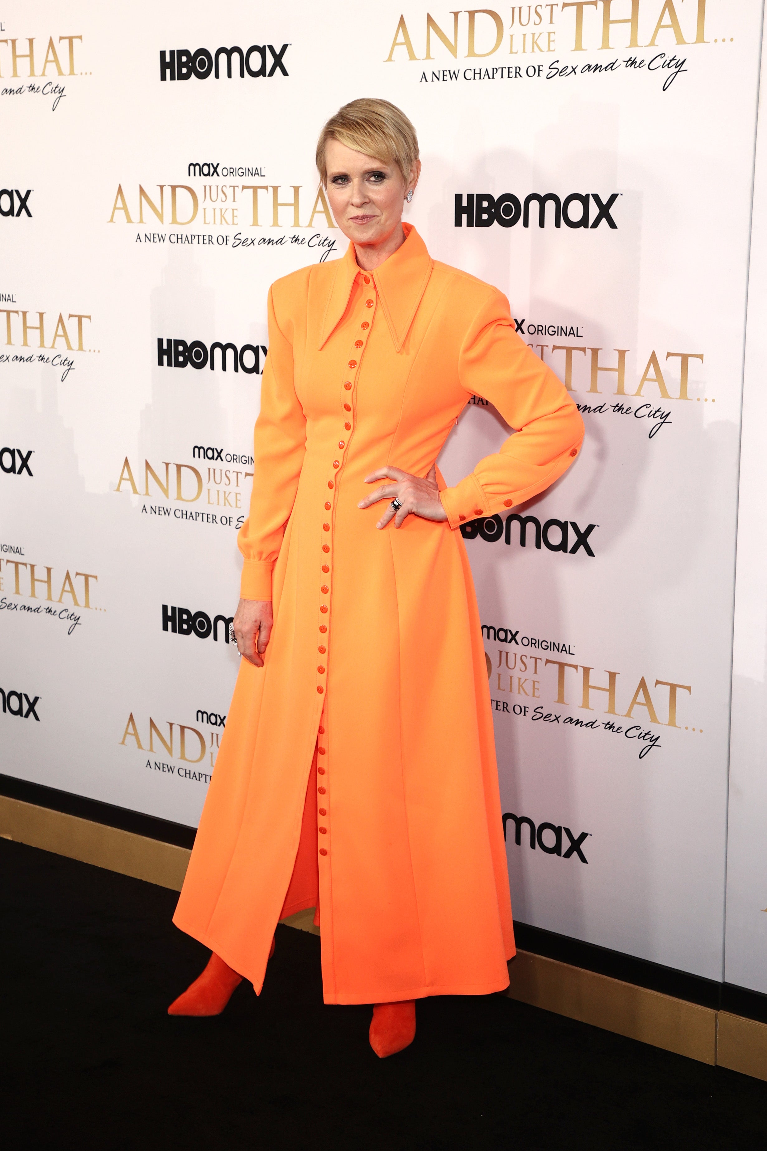 Cynthia Nixon at the And Just Like That premiere