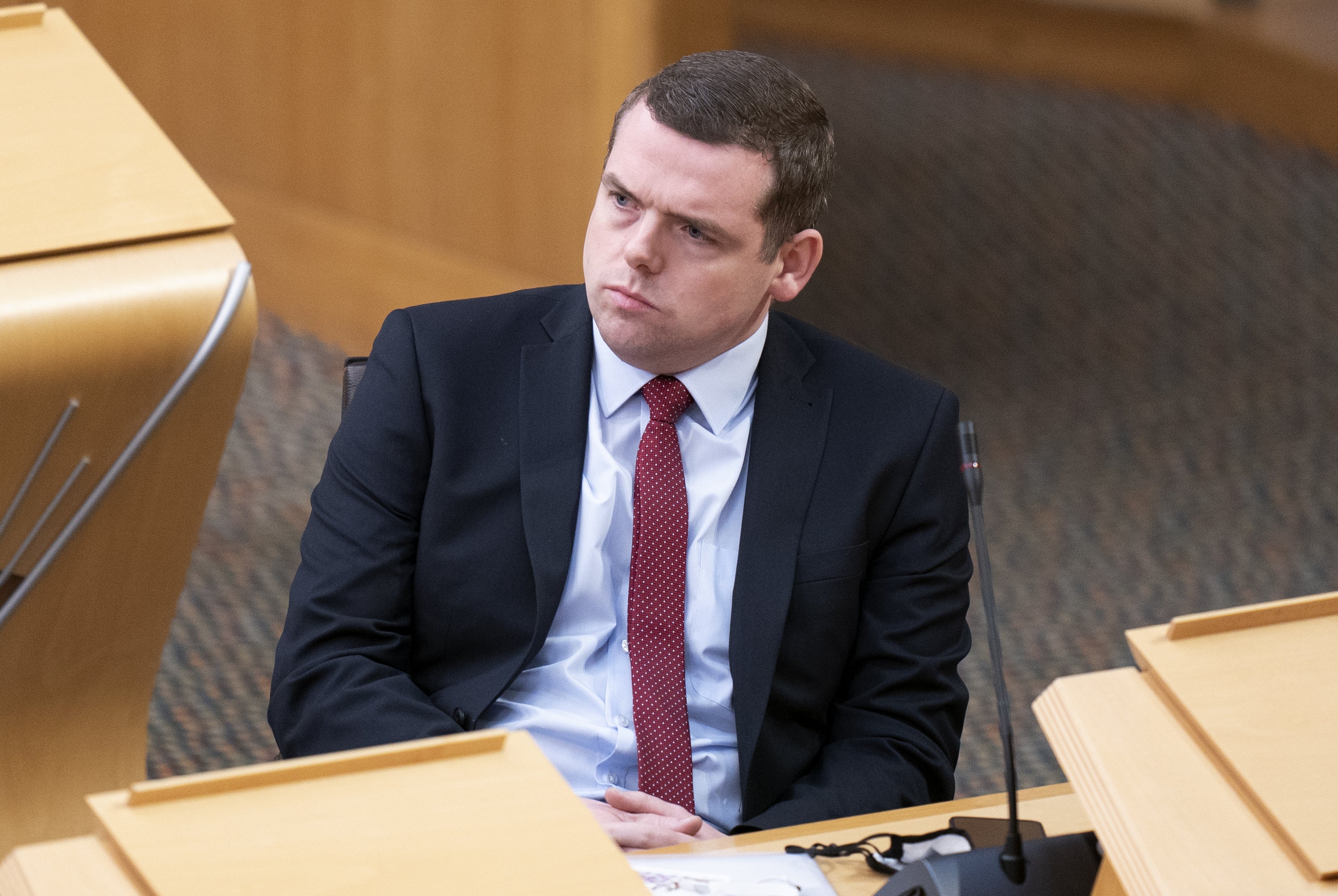Scottish Conservative leader Douglas Ross is self-isolating while awaiting the result of a PCR Covid test (Jane Barlow/PA)