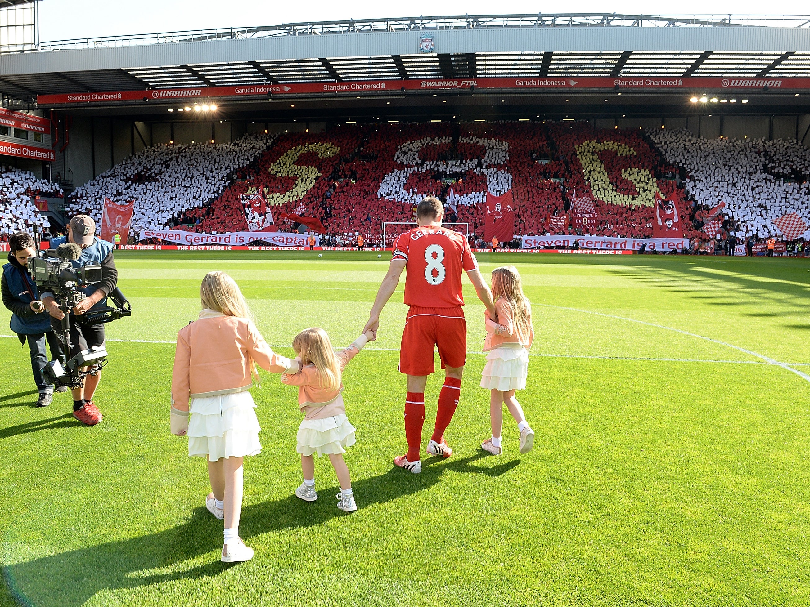 Steven Gerrard made an emotional exit from Liverpool