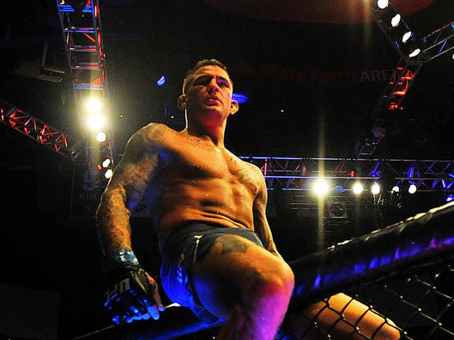 <p>UFC lightweight contender Dustin Poirier</p>