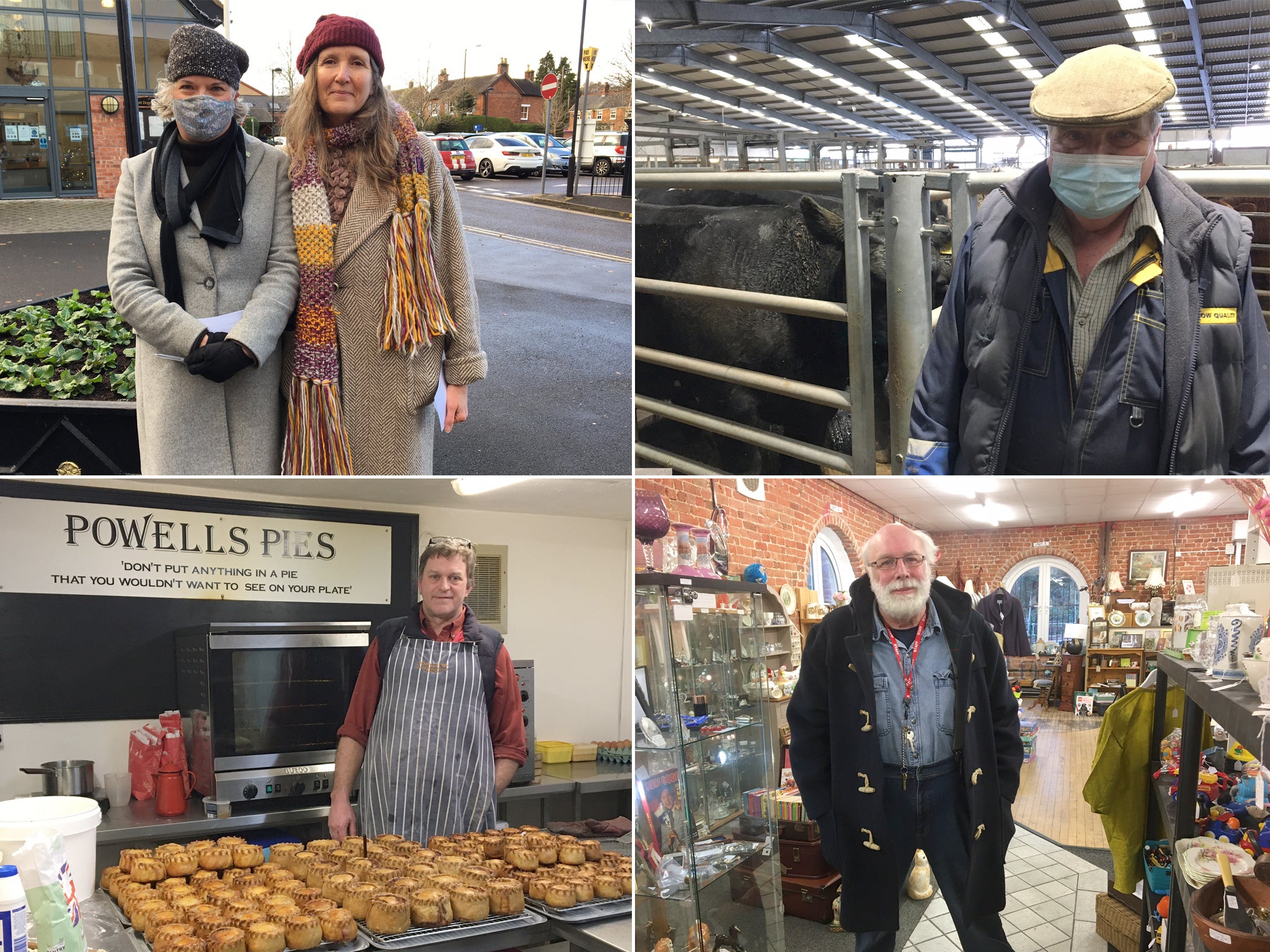 Clockwise from top left: Hilary Wendt and Kim Fitzwarine-Smith; Ian Dutton, Paul Sample and Andrew Powell