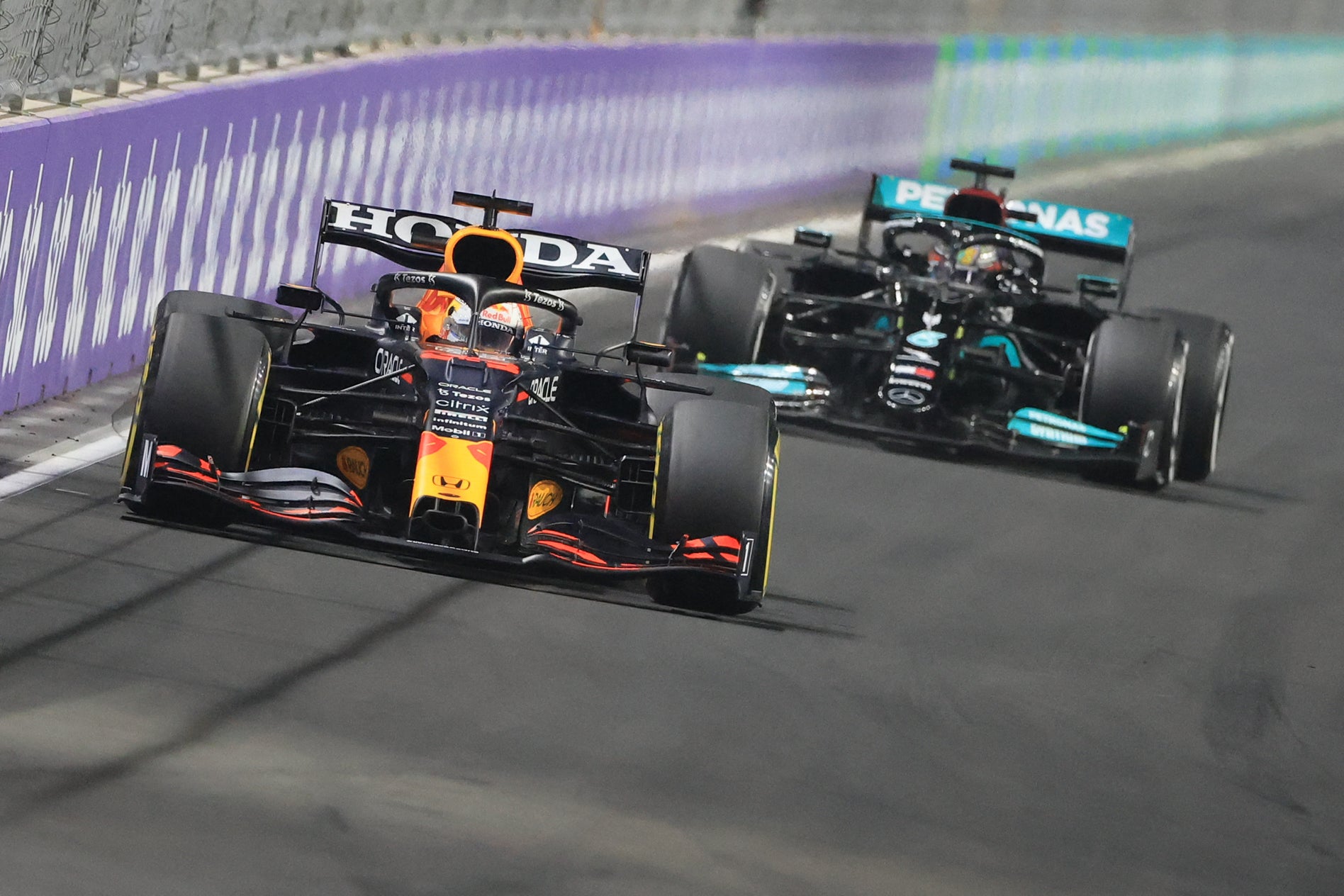 Max Verstappen and Lewis Hamilton are fighting for the world title