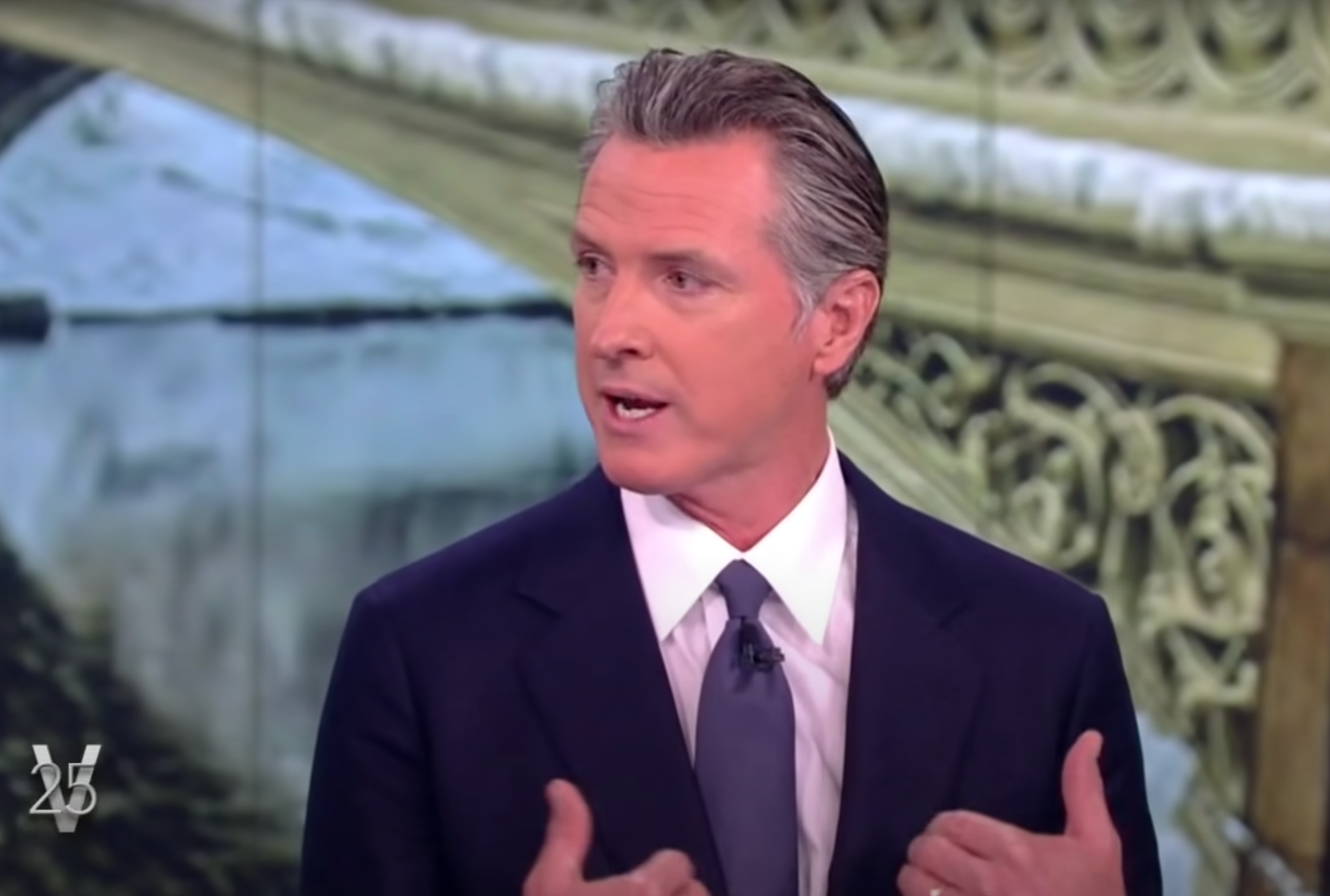 Gavin Newsom habla sobre una reciente ola de robos de 'aplastar y agarrar' en California en 'The View'