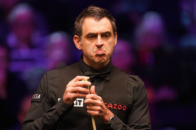 Ronnie O’Sullivan, pictured, feels he might just be inching into form (Martin Rickett/PA)