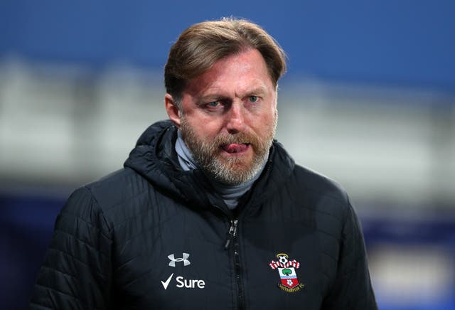 Southampton manager Ralph Hasenhuttl had blamed goalkeeper Alex McCarthy for Brighton’s equaliser last weekend (Peter Byrne/PA)