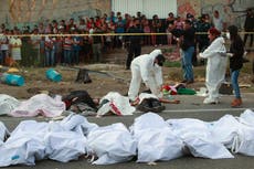 53 die in horror crash of truck smuggling migrants in Mexico