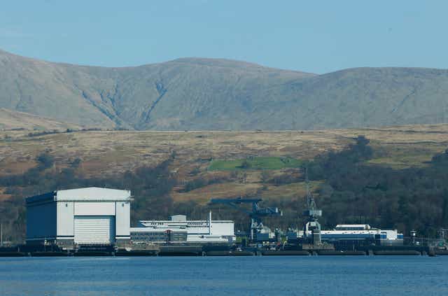 Police are investigating an unexplained death at Faslane (Danny Lawson/PA)