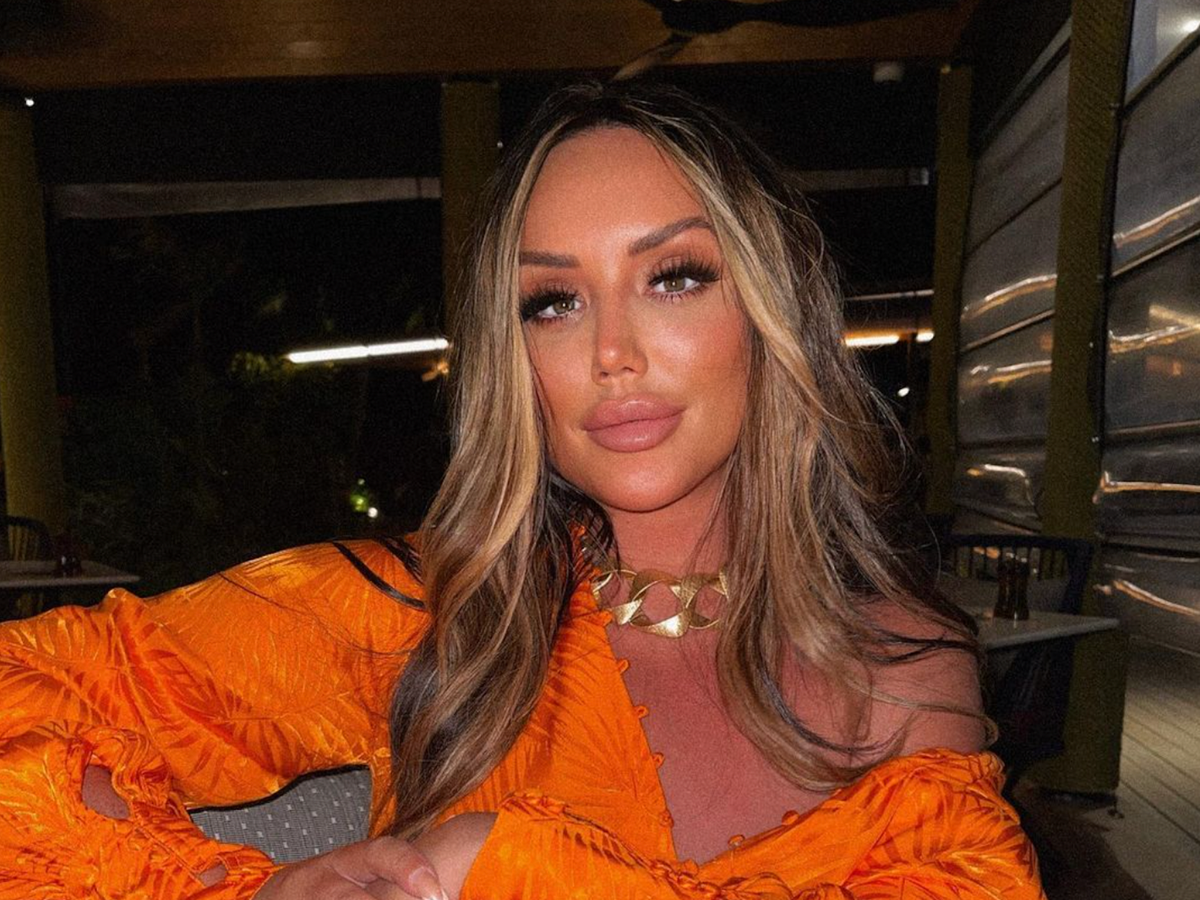 charlotte crosby orange dress Charlotte Crosby Just Launched A Brand New Maternity Collection