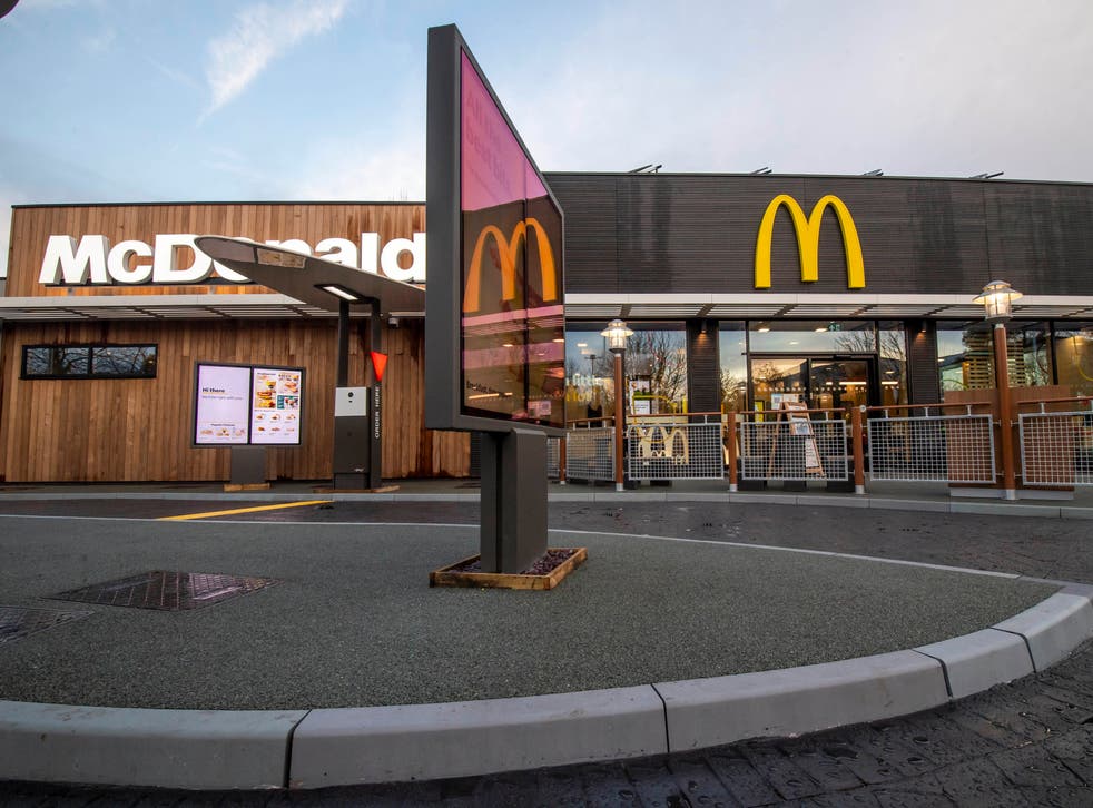 <p>General views at the launch of the UK's first Net Zero Carbon restaurant at McDonald's, Market Drayton, which has been designed to act as a blueprint for future sites</p>