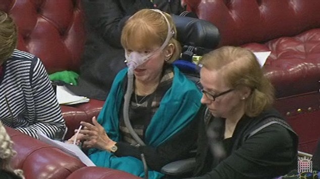 Baroness Campbell is a fierce opponent of assisted dying