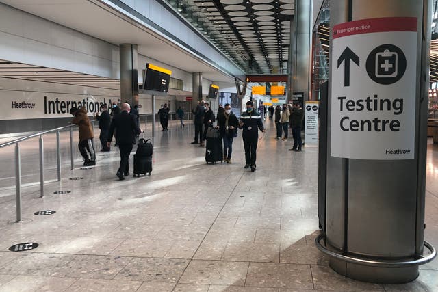 <p>Away day: Heathrow arrivals remain well below half of pre-pandemic levels</p>