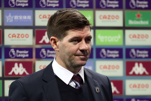 New Aston Villa manager Steven Gerrard takes his side to Anfield this weekend (Bradley Collyer/PA)