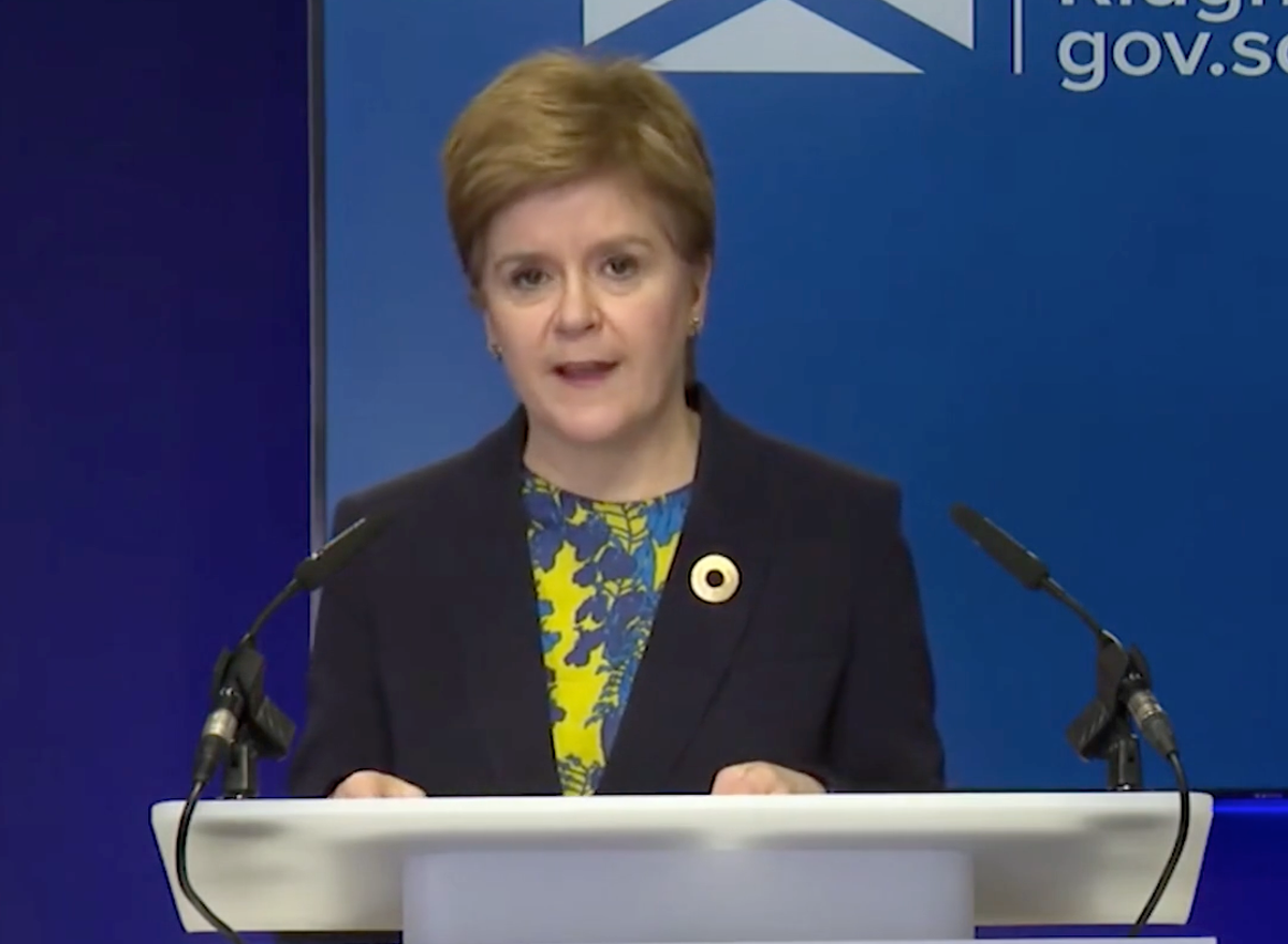 Sturgeon warns of &lsquo;tsunami of infections&rsquo; from omicron and says &lsquo;new Covid wave may be starting&rsquo;