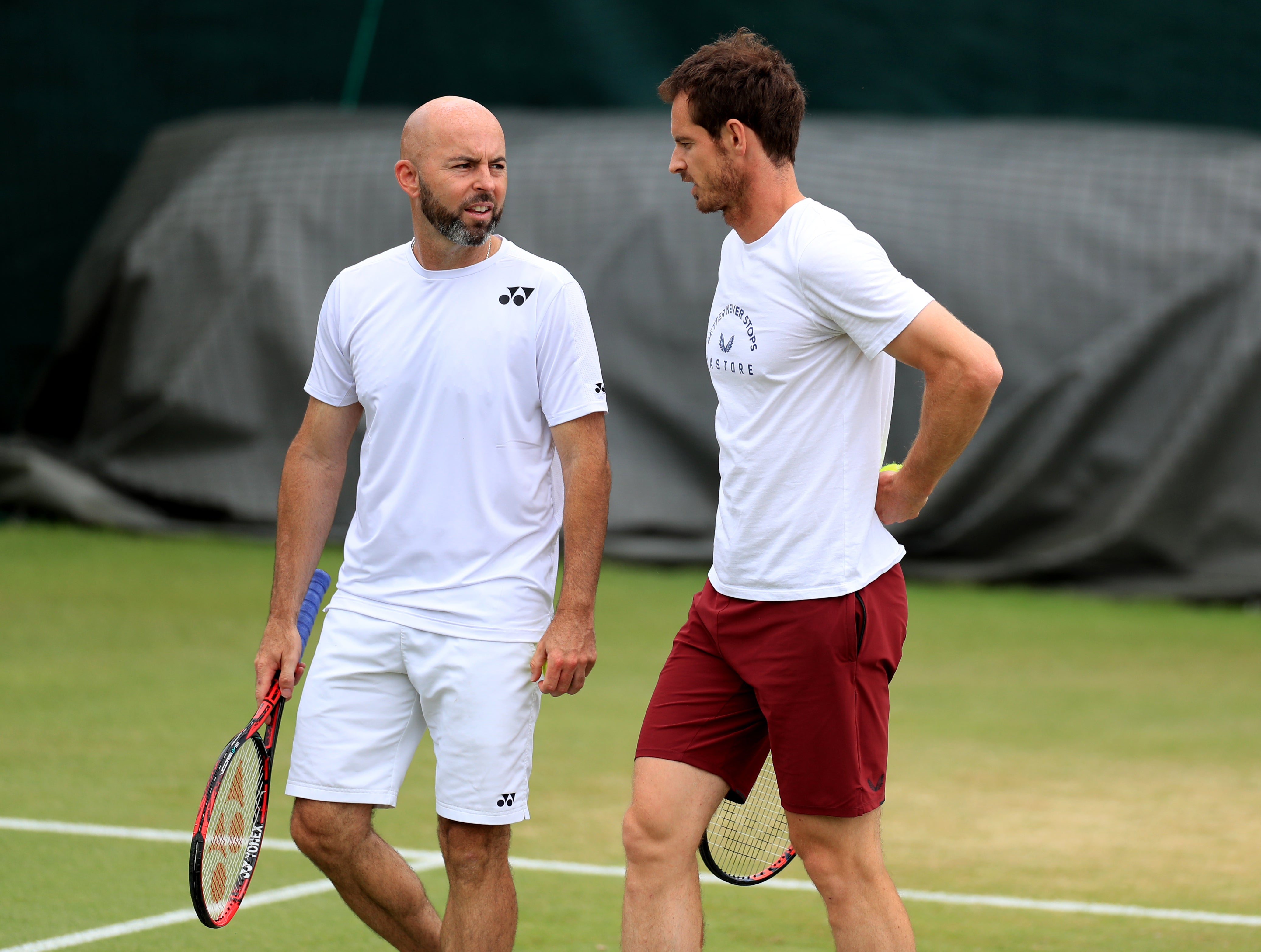 Andy Murray, right, has split from coach Jamie Delgado (Mike Egerton/PA)