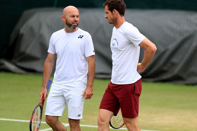 Andy Murray, right, has split from coach Jamie Delgado (Mike Egerton/PA)