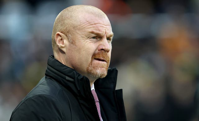 Burnley manager Sean Dyche is keeping his fingers crossed over Covid-19 (Richard Sellers/PA)