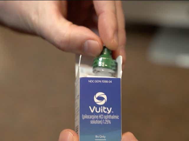 <p>Vuity, a prescription eye drop that balances the pH of the eye’s tear film and constricts pupil size in order to help adults struggling with age-related farsightedness.</p>