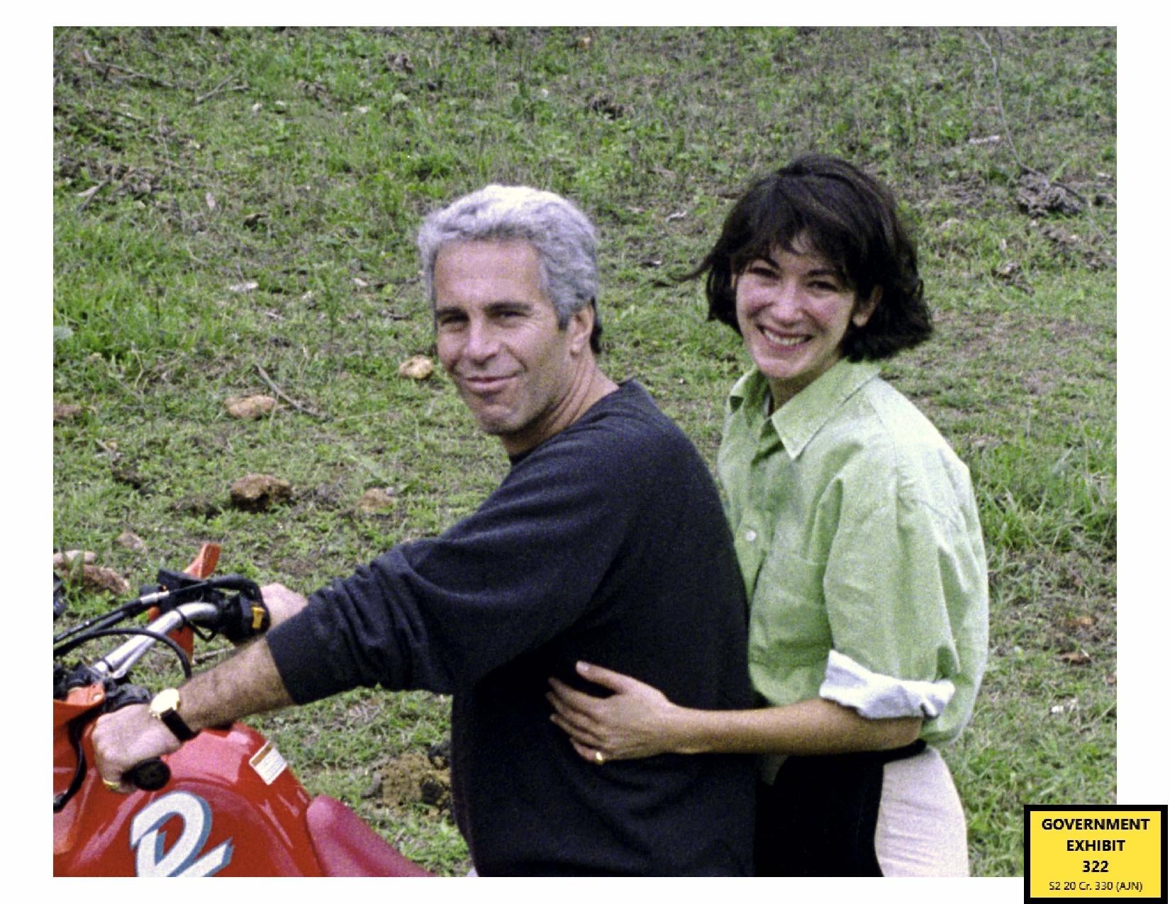 Ghislaine Maxwell with Jeffrey Epstein (US Department of Justice/PA)