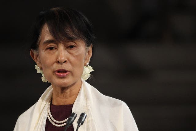 Aung San Suu Kyi has been sentenced to two years in prison for incitement and violating coronavirus restrictions (Dan Kitwood/PA)