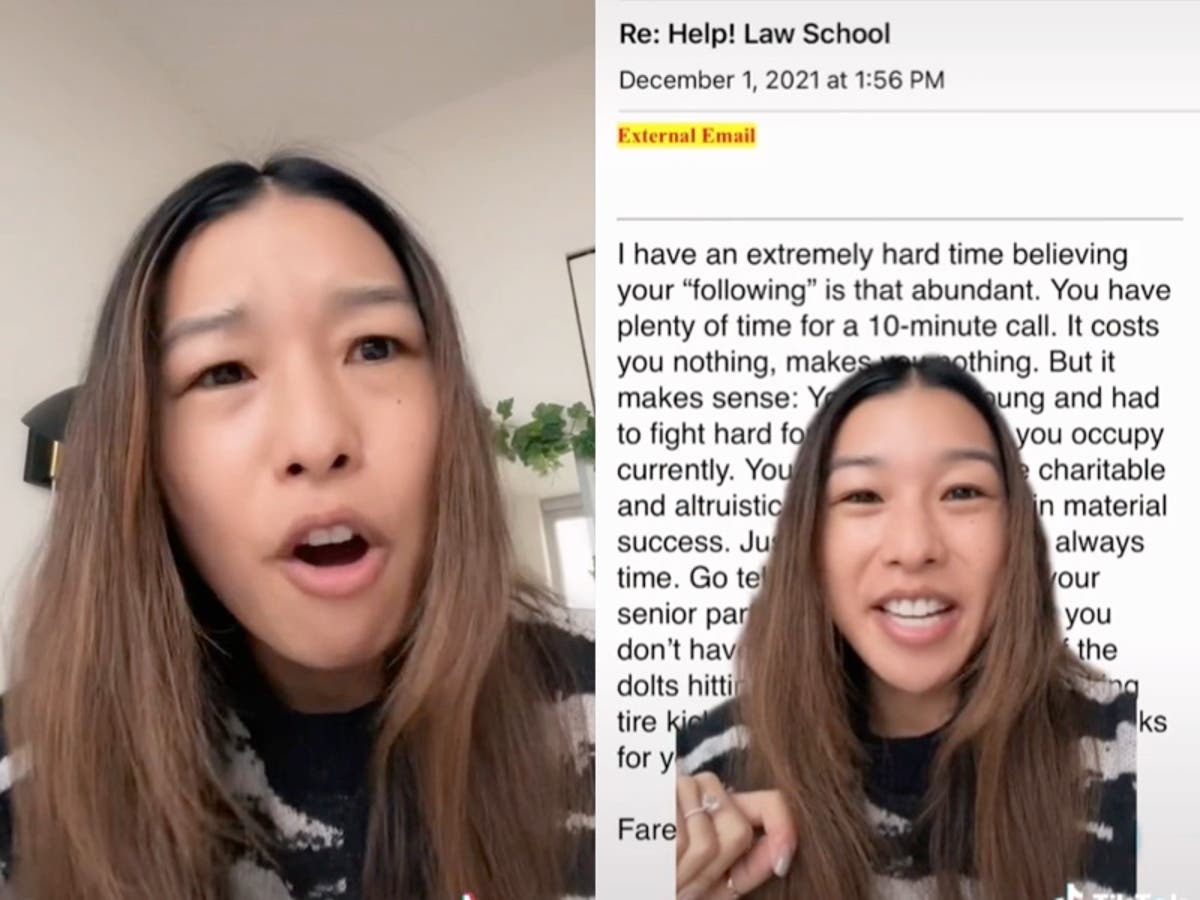 Lawyer shares &lsquo;unhinged&rsquo; email she received from student asking for law school advice: &lsquo;What not to do&rsquo;