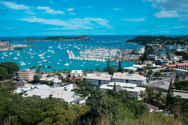<p>File. This photo shows a general view of the bay of Noumea, the capital of New Caledonia, a French territory in the South Pacific, with the yachting port in the background</p>