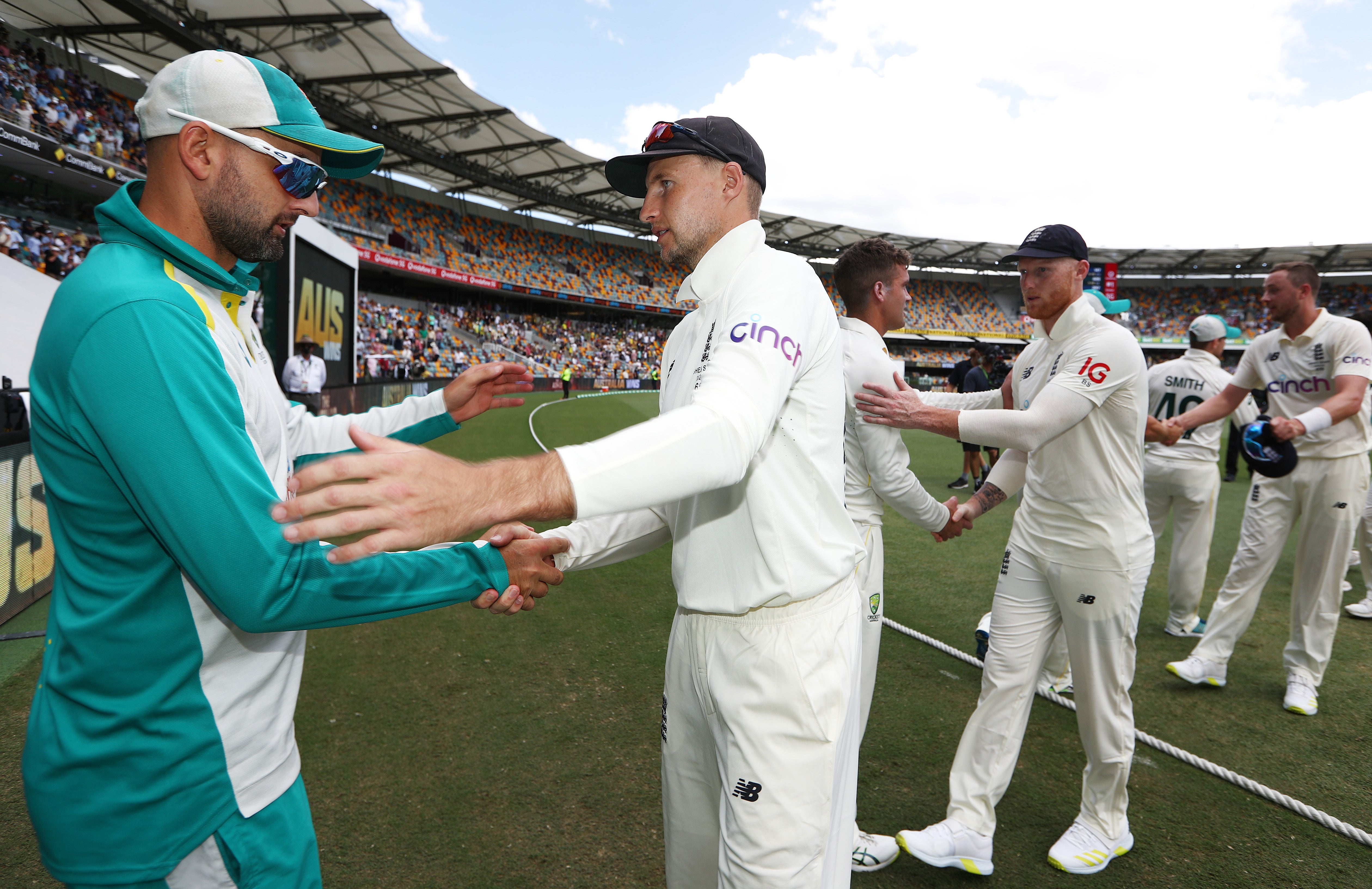 Joe Root (centre) left the field disappointed but resolute about his decisions (Jason O’Brien/PA)
