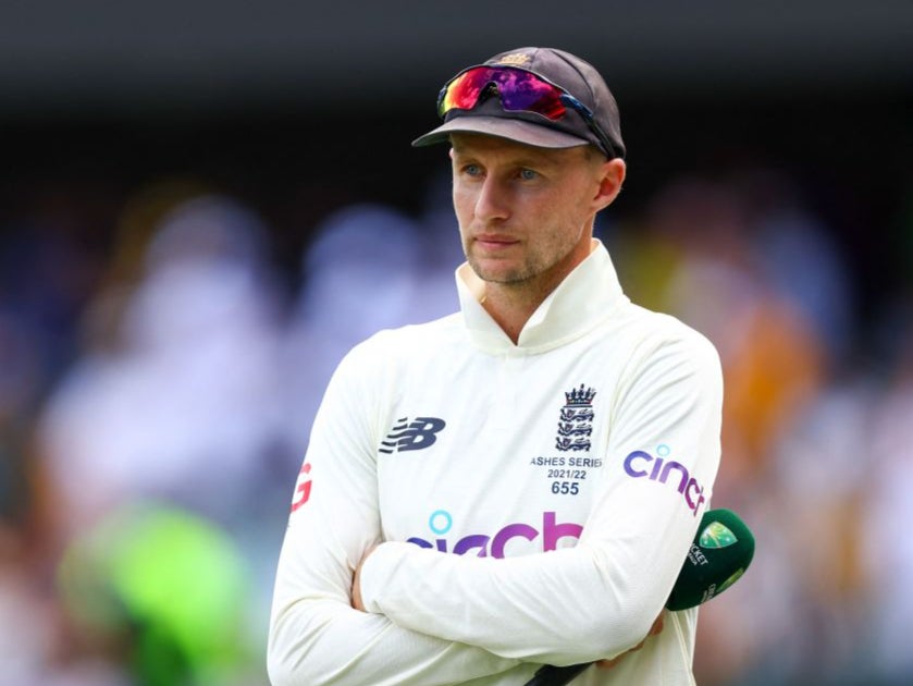 Joe Root looks on during England’s defeat