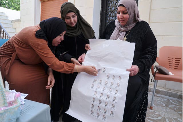 <p>Palestinian female candidates prepare for the December 11 municipal elections</p>