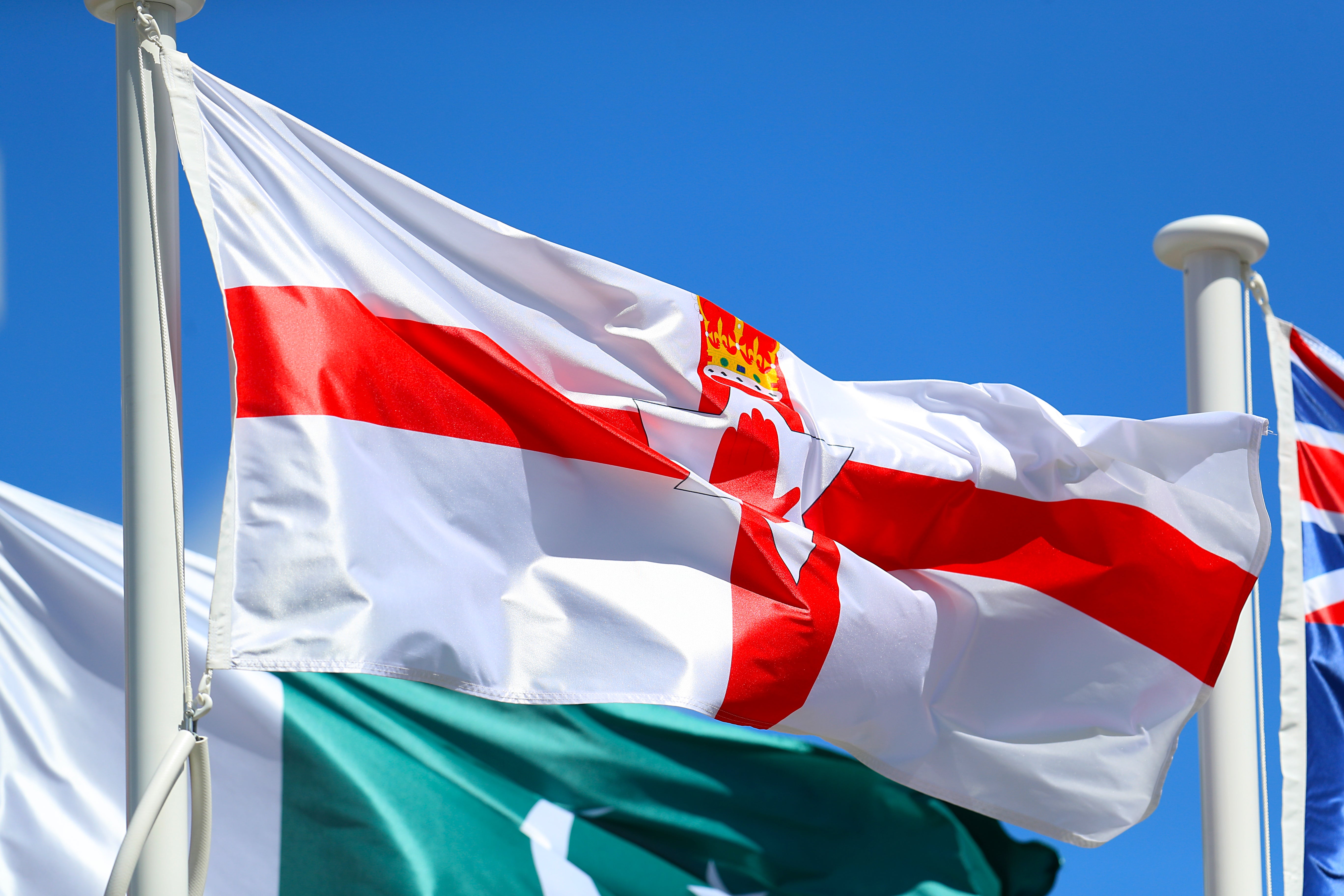 The flag of Northern Ireland on a pole at the Commonwealth Games (Mike Egerton/PA)