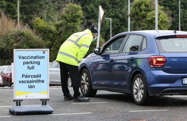 Vaccination centre in Greystones, Co Wicklow (Damien Storan/PA)