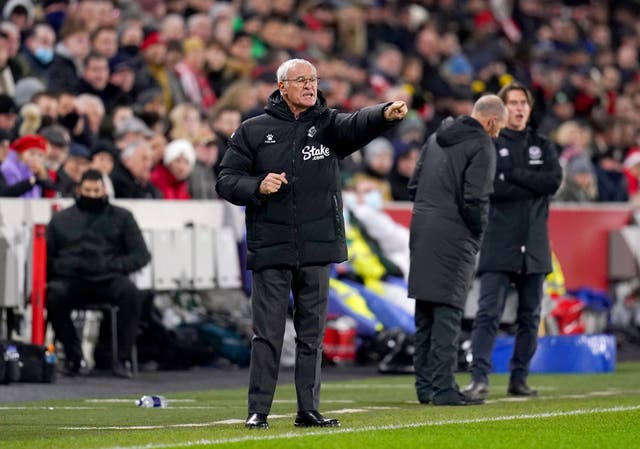 Claudio Ranieri’s Watford lost at Brentford (John Walton/PA)
