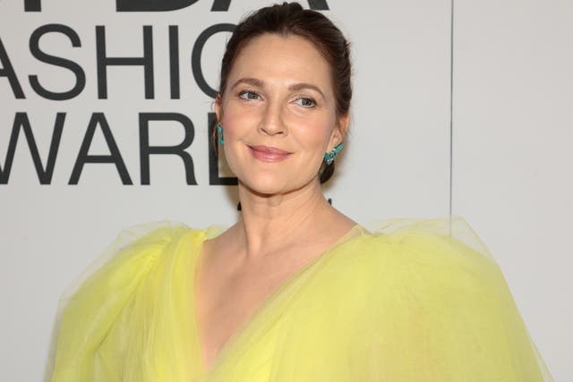 <p>Drew Barrymore at the 2021 CFDA Fashion Awards</p>