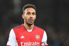 Arsenal captain Pierre-Emerick Aubameyang dropped for disciplinary reasons, Mikel Arteta confirms