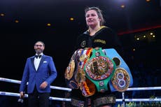 Katie Taylor outpoints stubborn Firuza Sharipova to remain undisputed lightweight champion