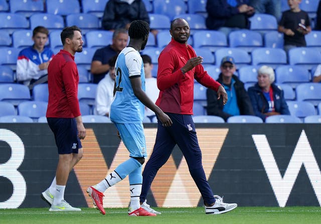 Patrick Vieira hopes football can continue to be played with fans in attendance (Tess Derry/PA)