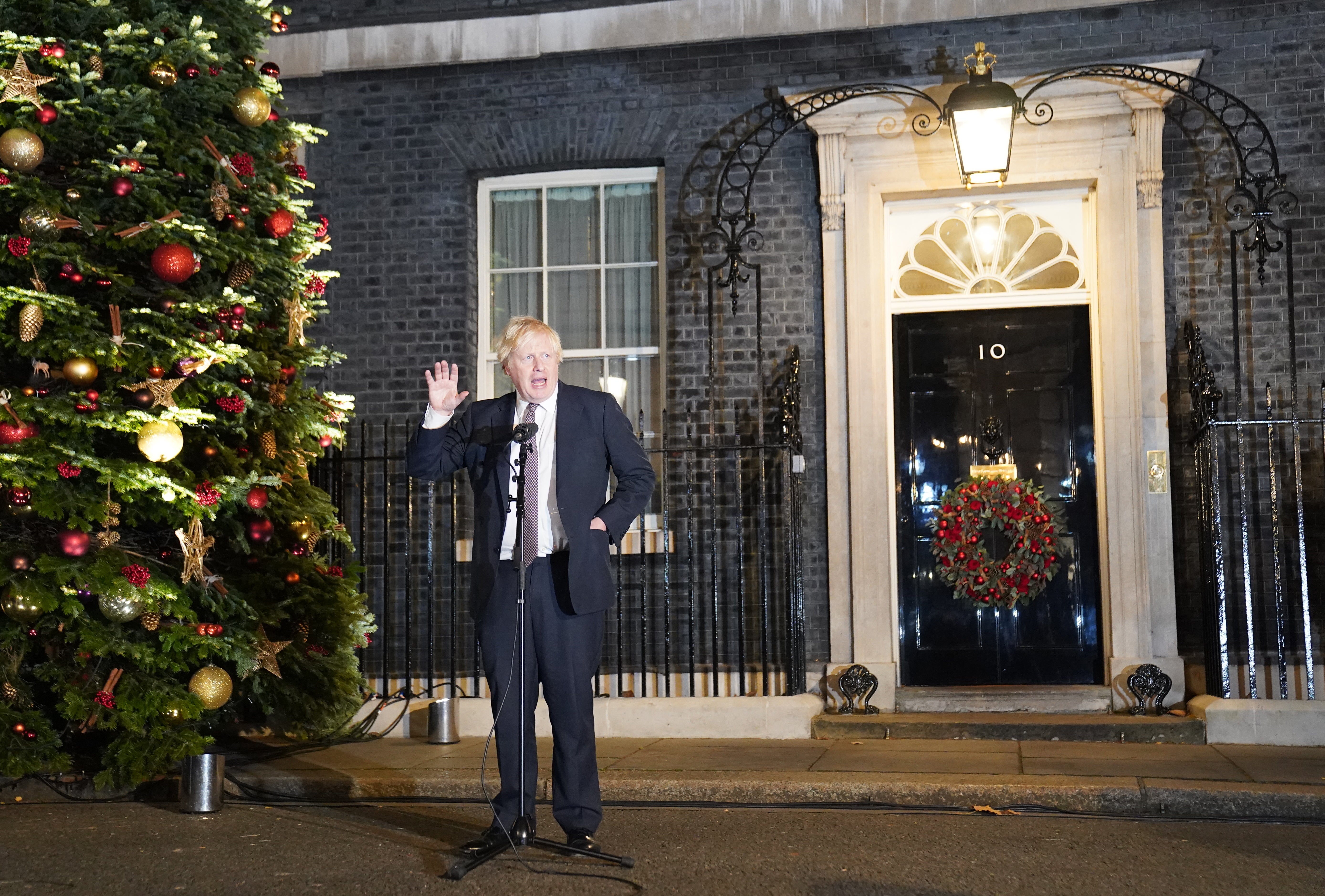 Prime Minister Boris Johnson ‘briefly’ took part in a ‘virtual’ quiz in December 2020, No 10 said (Stefan Rousseau/PA)