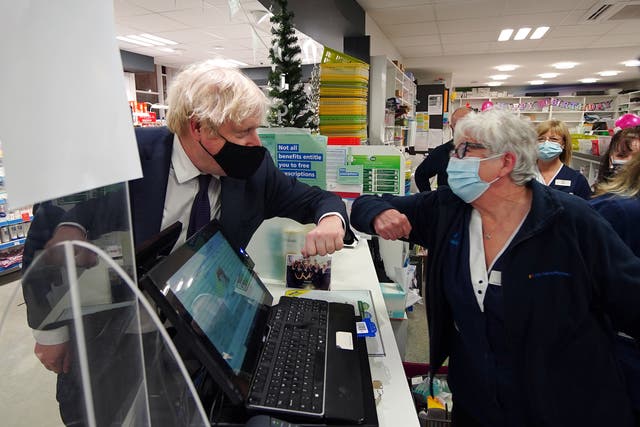 Prime Minister Boris Johnson visited North Shropshire earlier this month ahead of the forthcoming by-election (Peter Byrne/PA)