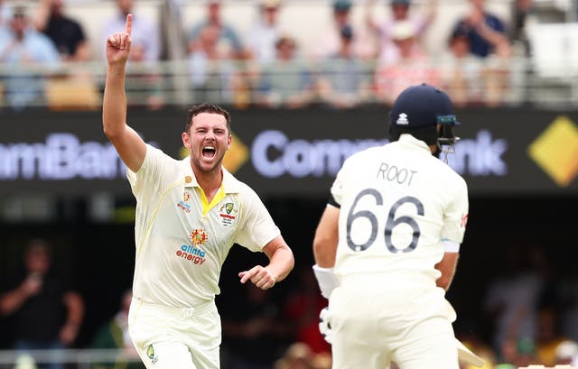 Josh Hazlewood has been ruled out of the second Ashes Test in Adelaide after sustaining a side injury (Jason O’Brien/PA)