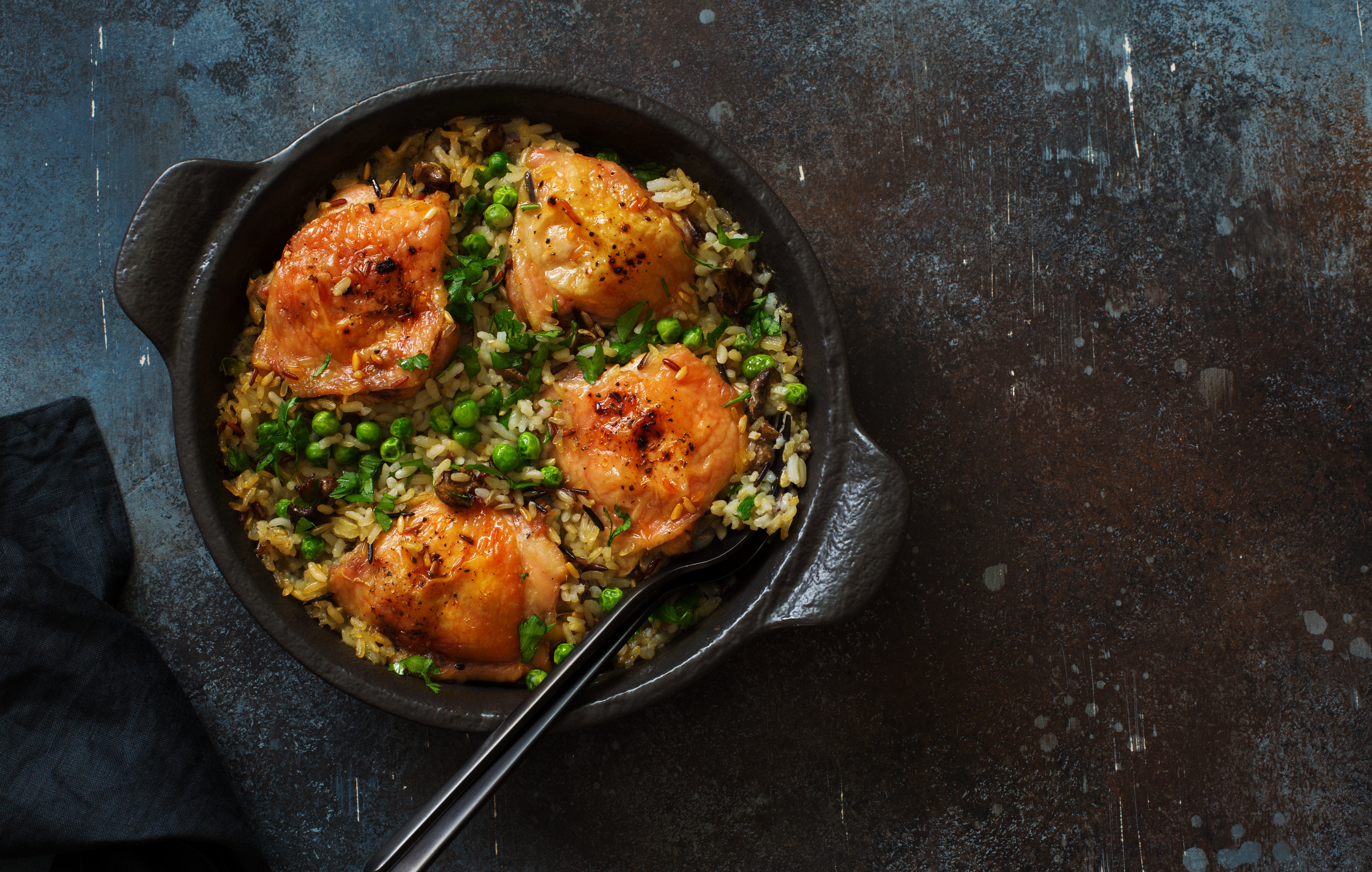 A one-pan meal is always a good option for a weeknight