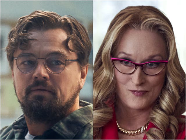 <p>Leonardo DiCaprio and Meryl Streep in ‘Don’t Look Up'</p>